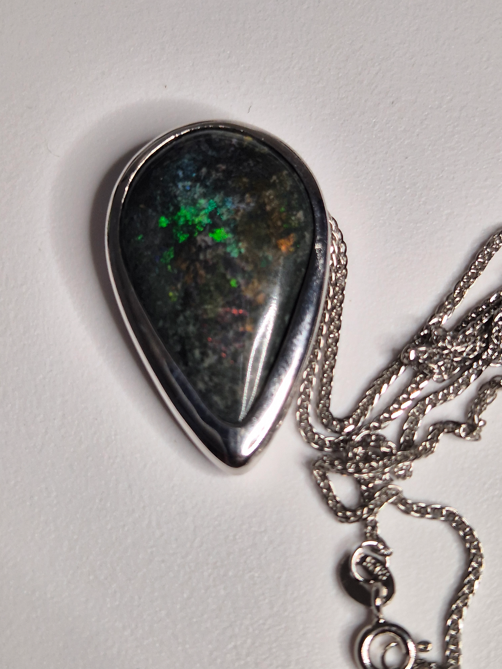 Thumbnail: ANDAMOOKA HARD MATRIX OPAL PENDANT