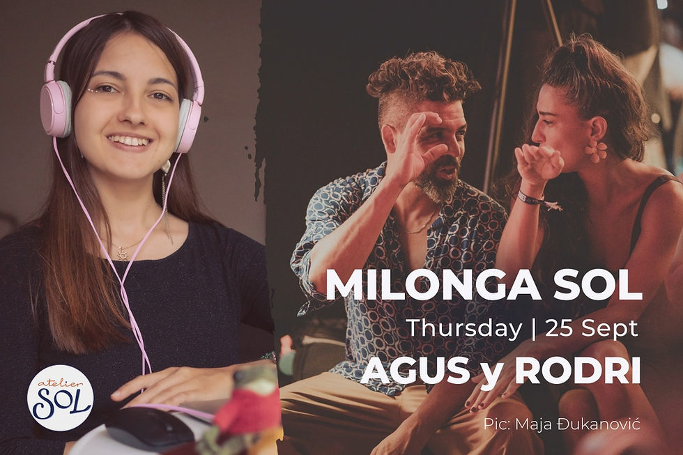 Milonga SOL con Agustina & Rodri | DJ Iris
