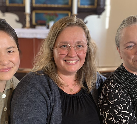 anja, charlotte og pia fra Brørup Kirke