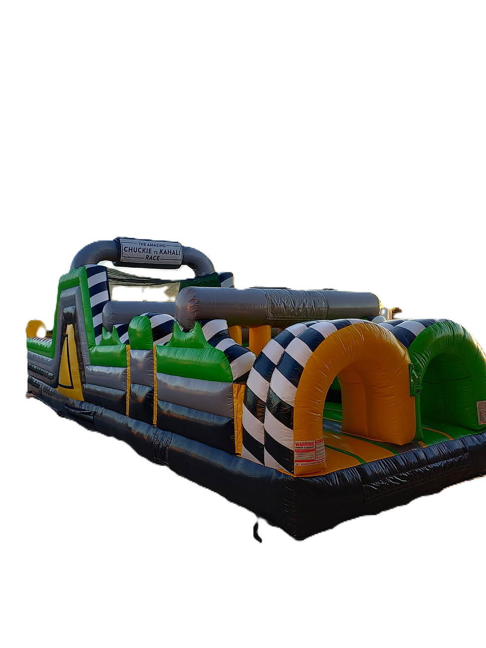 Green and black obstacle