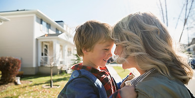 Photo of mom and son