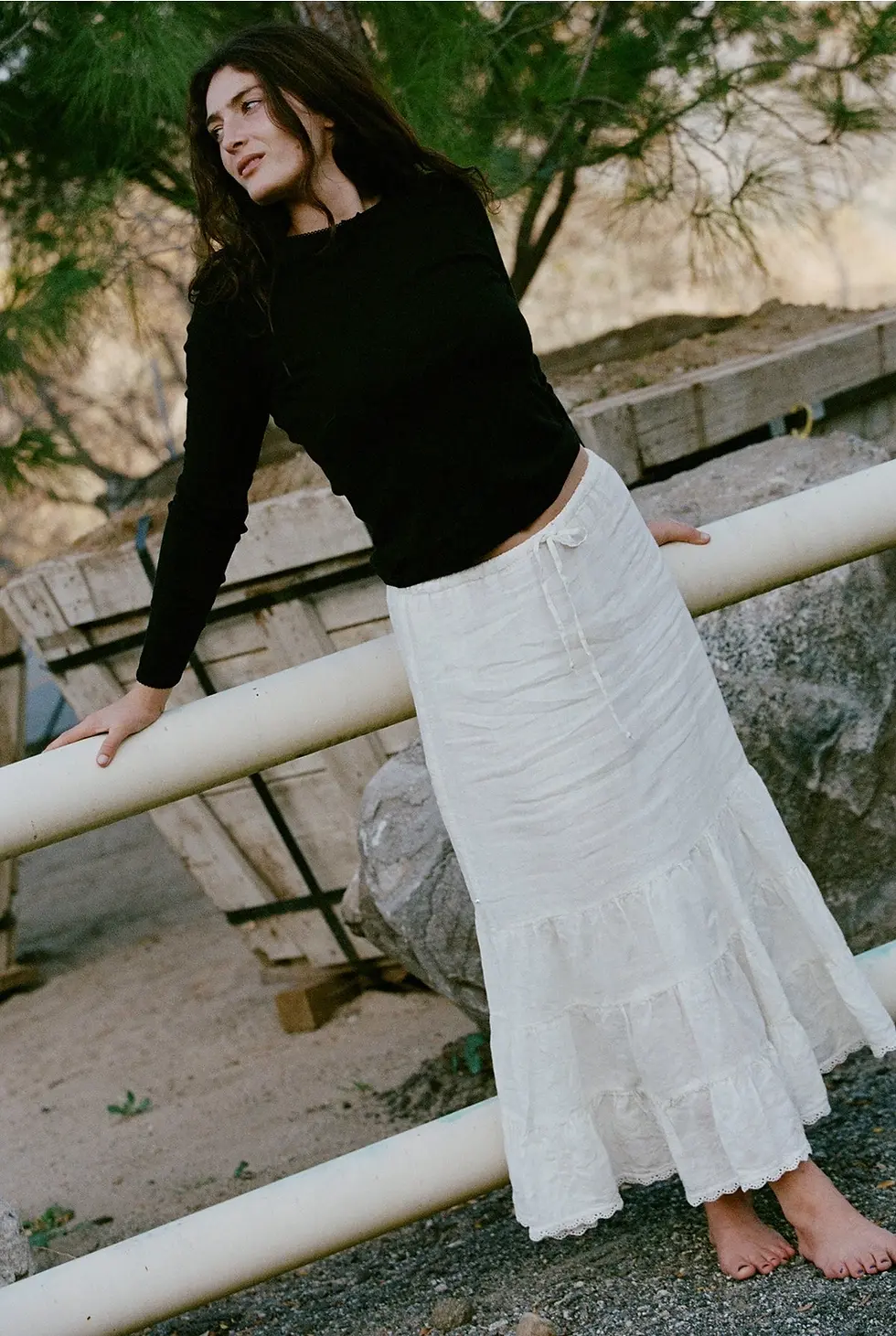 Thumbnail: Cressida Linen Skirt