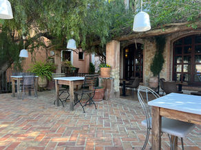 terrasse principale de la finca el tossal