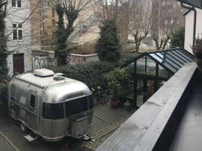 vue du balcon sur la cour intérieure de l'hotel 66 guldsmeden