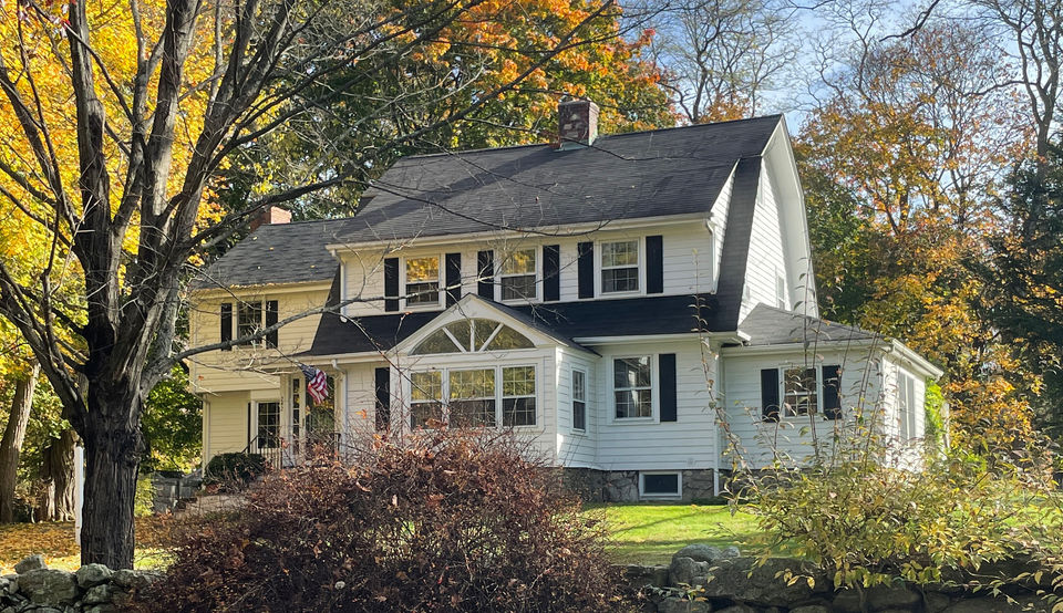 protected historic property white clapboard house