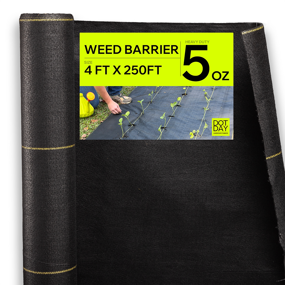 DOTDAY XBAR Weed Barrier Fabric Heavy Duty - 5oz Dual Layer