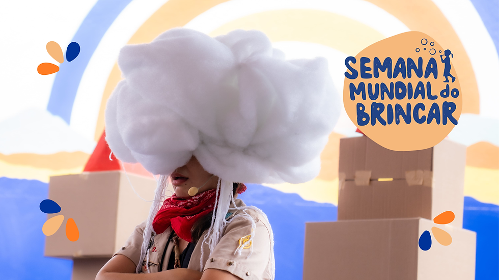 Menina Nuvem convida famílias a se reconectarem na Semana Mundial do Brincar