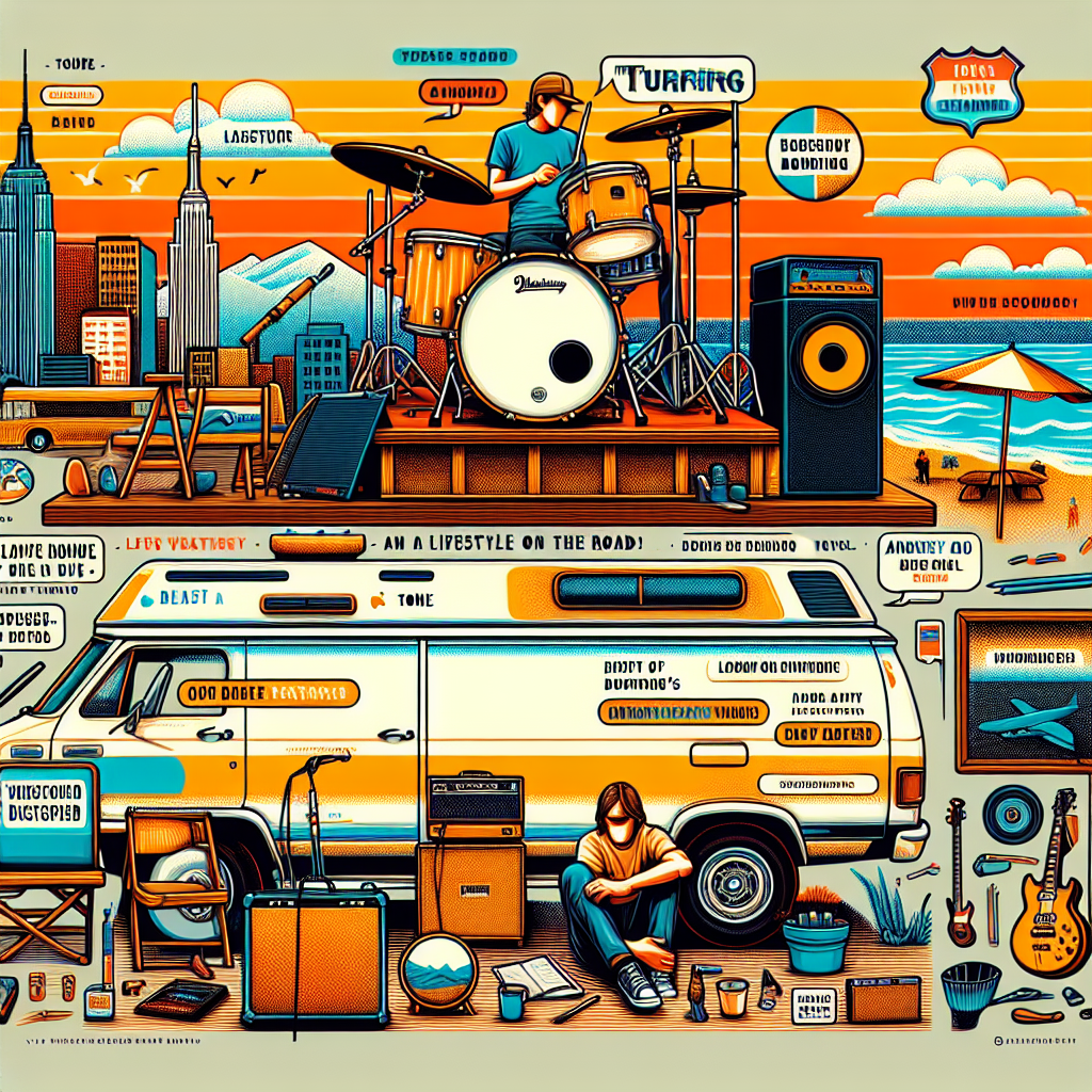 artist depiction of a touring drummer