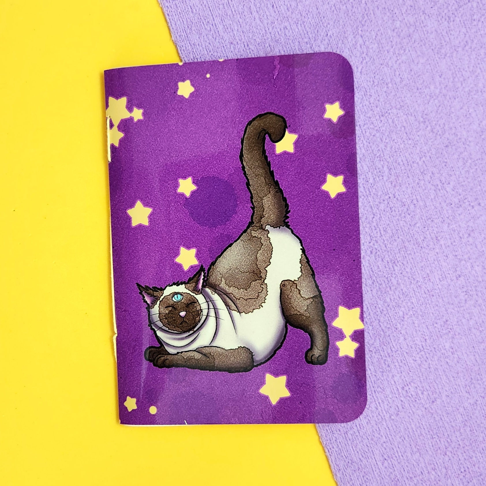 Siamês Olhudo - Gatos Místicos | Caderno Capa Mole