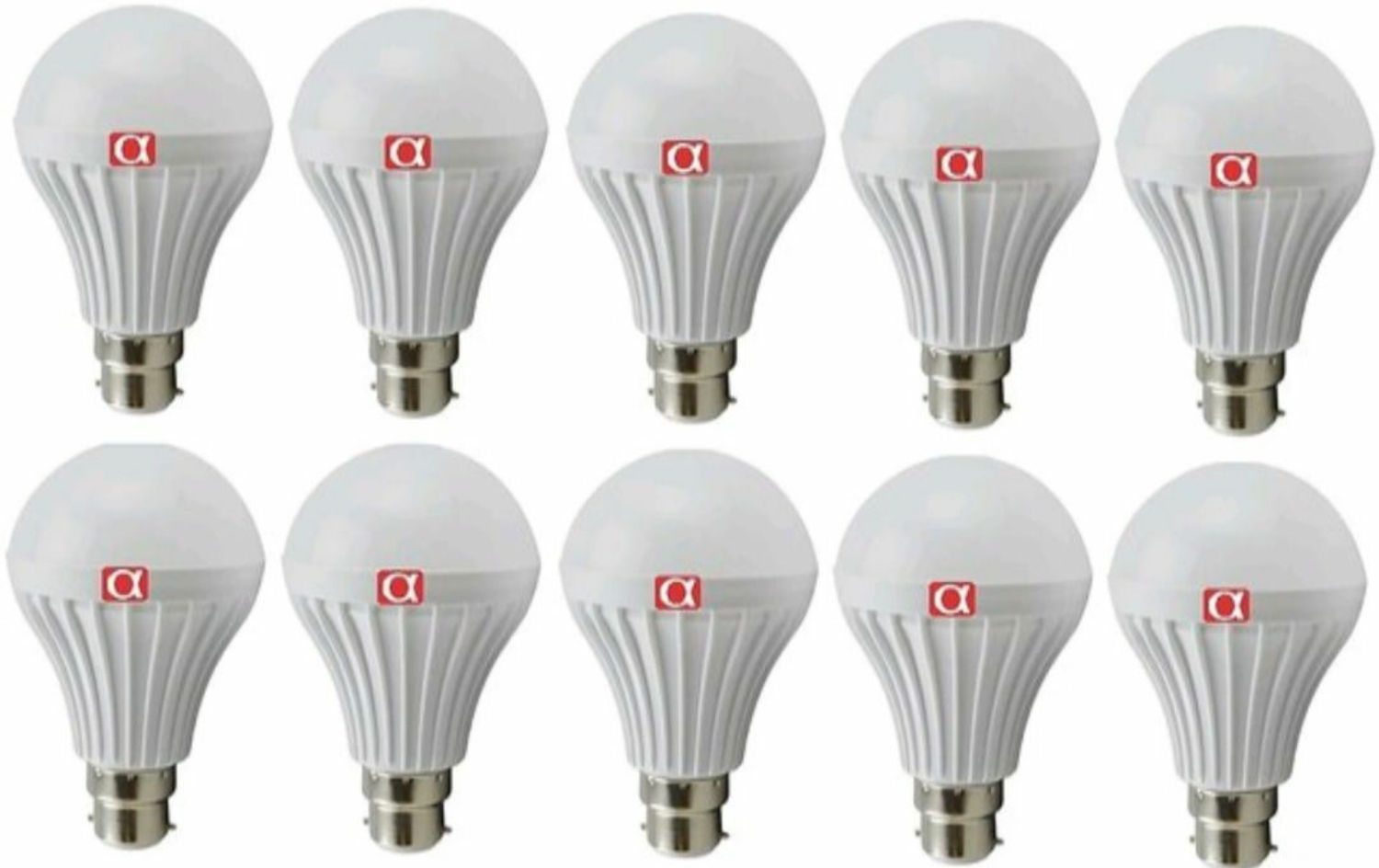 Alpha 9 Watt 10 Bulb Pack 1 Year Warrenty 