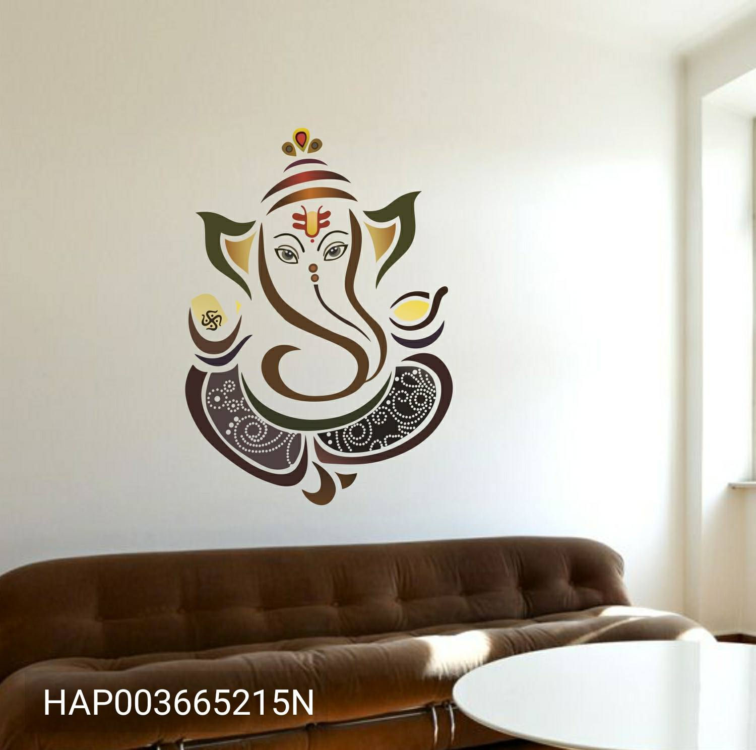 Colourful Ganesha Wall Sticker