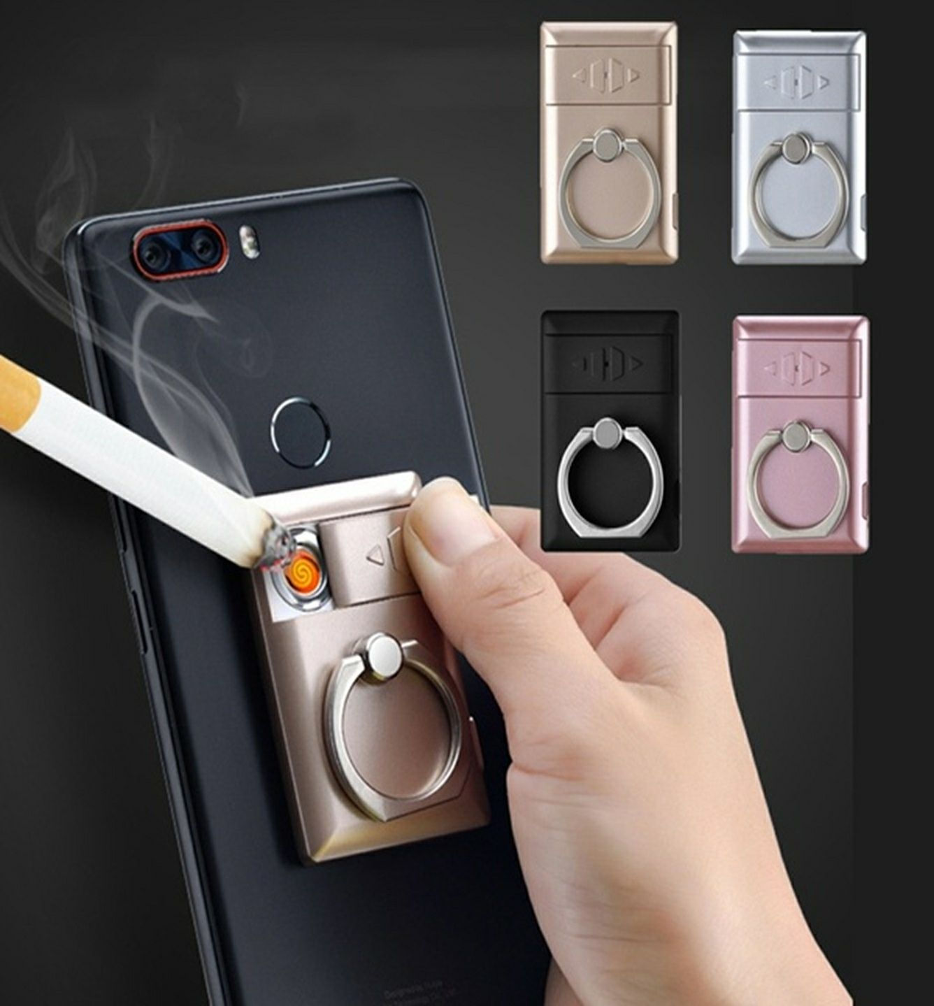 USB Rechargeable Cigarette Lighter With Pop Socket