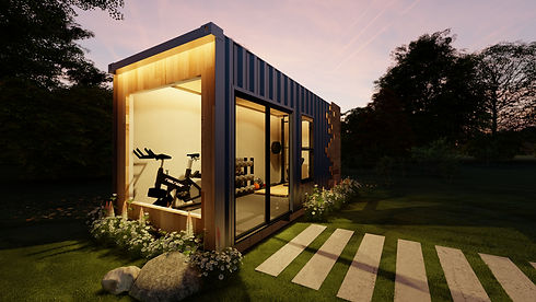 Cajas shipping container home gym