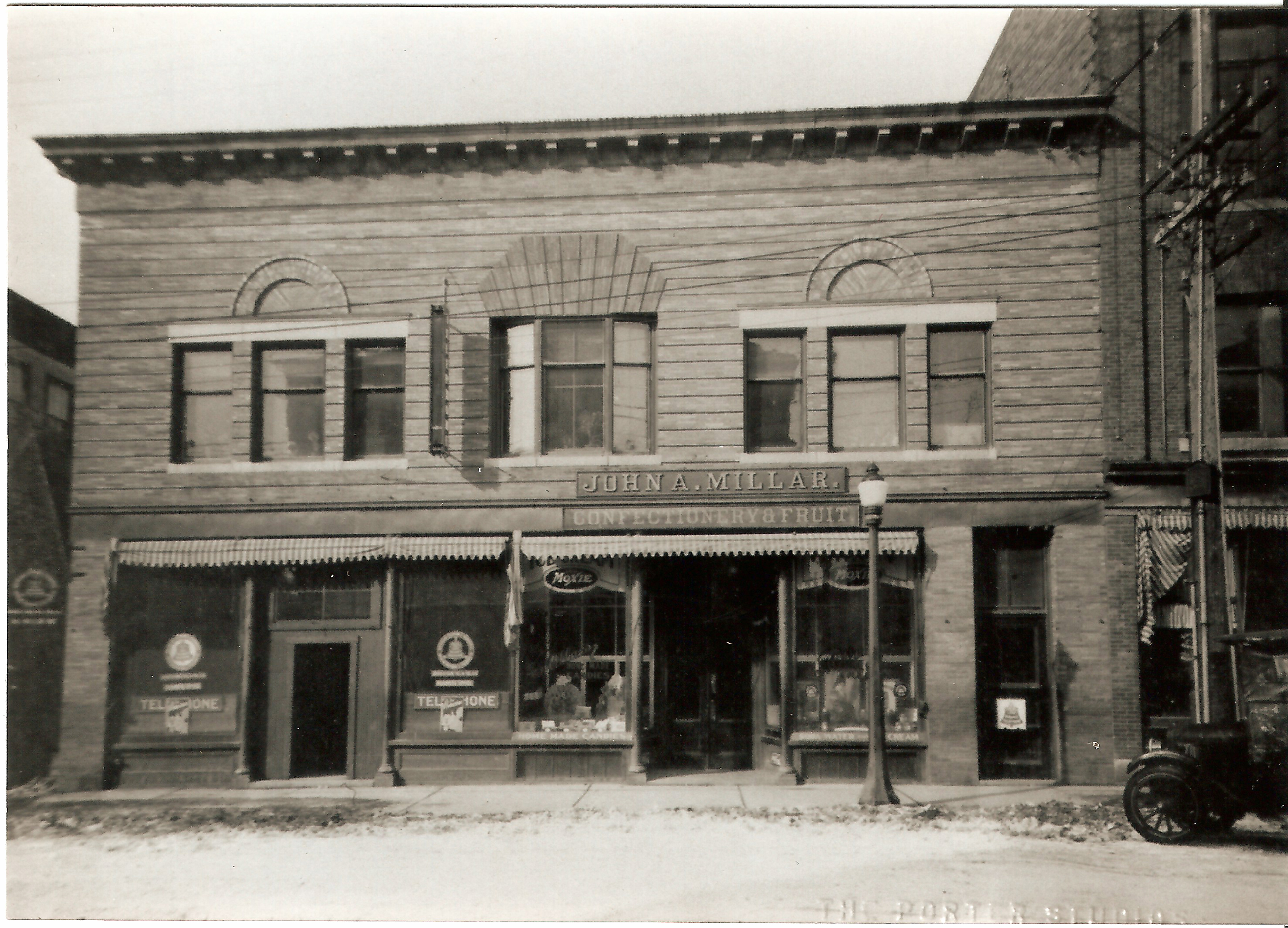 Millar with first telephone office
