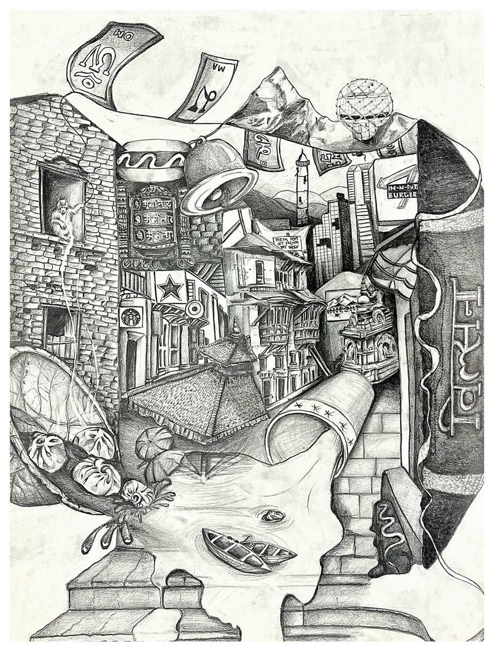 NepalxTexas
Graphite on Paper
18x24