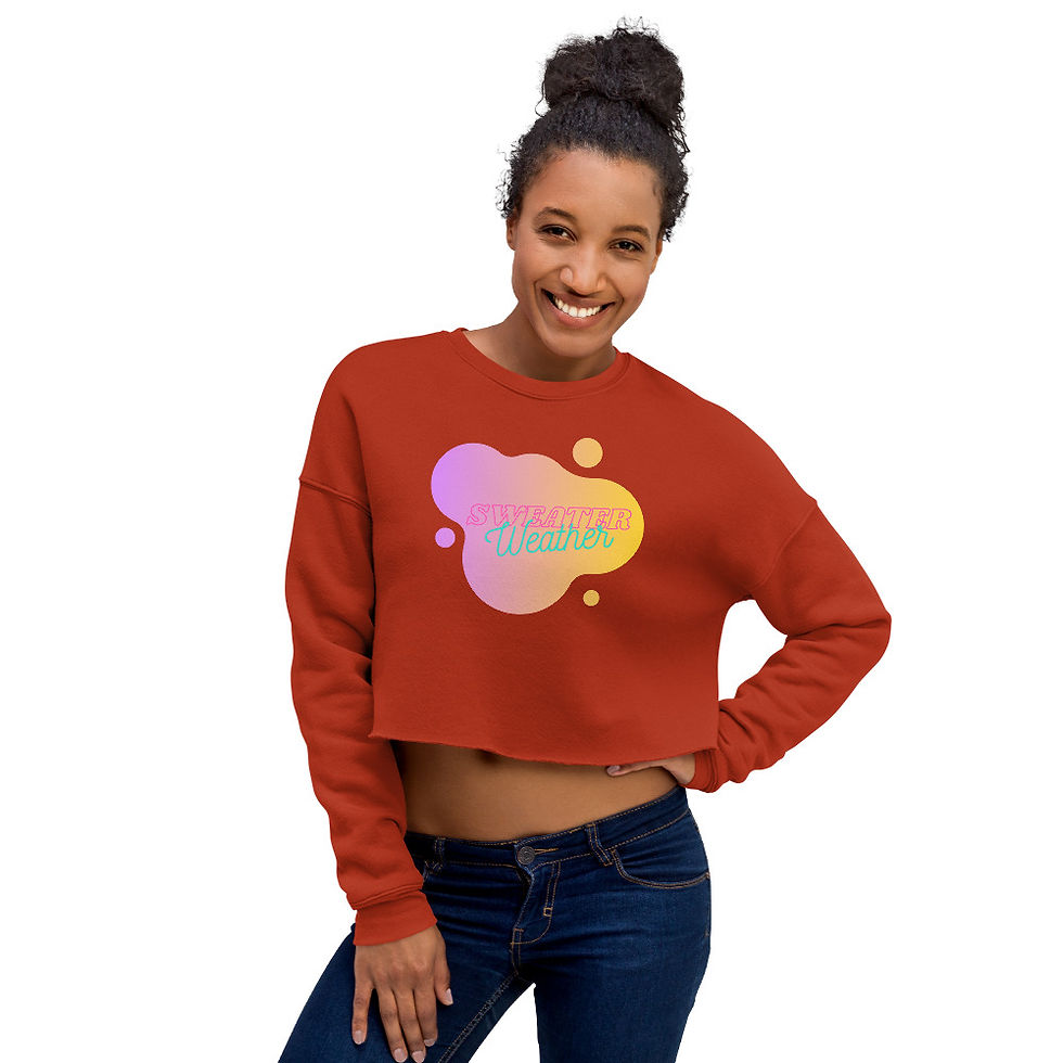 Thumbnail: Sweater Weather - Crop Sweatshirt
