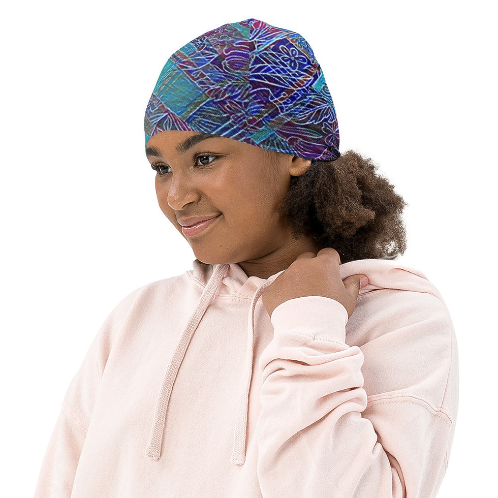 Thumbnail: Madras - Kids Beanie mprpl