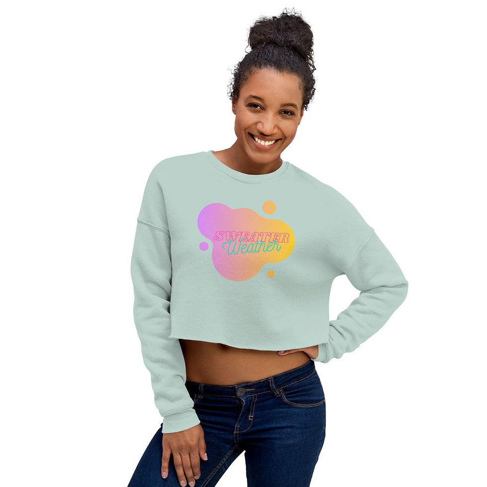 Thumbnail: Sweater Weather - Crop Sweatshirt