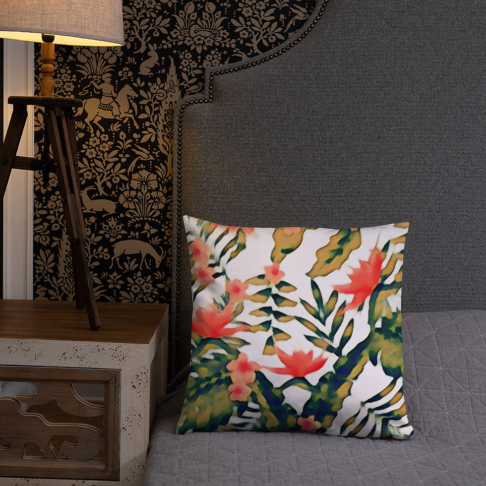 Thumbnail: "Peachy Palms" - Basic Pillow