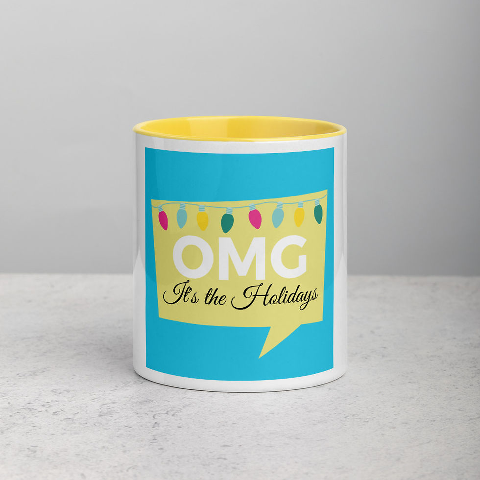 Thumbnail: "OMG It's the Holidays" - Mug with Color Inside