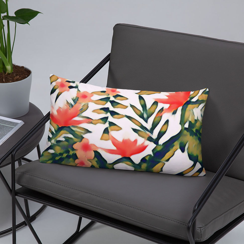 Thumbnail: "Peachy Palms" - Basic Pillow
