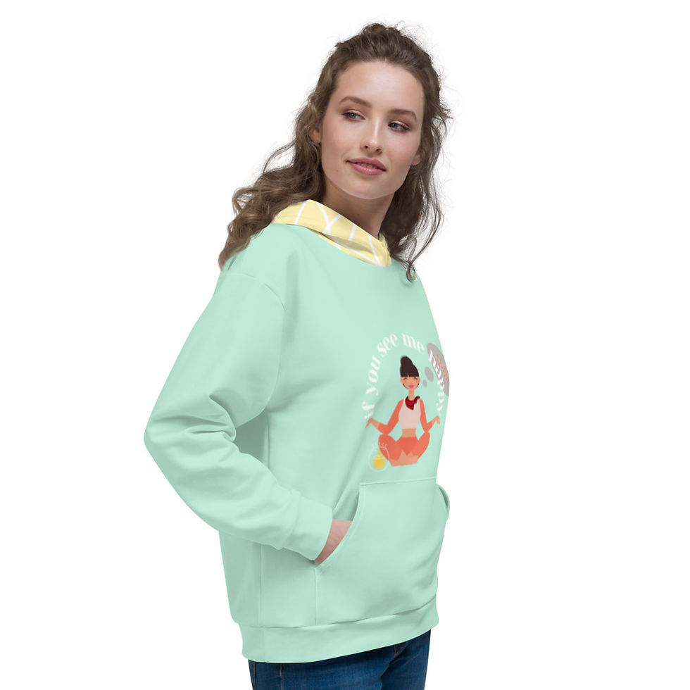 Thumbnail: If you see me happy - Unisex Hoodie ylw