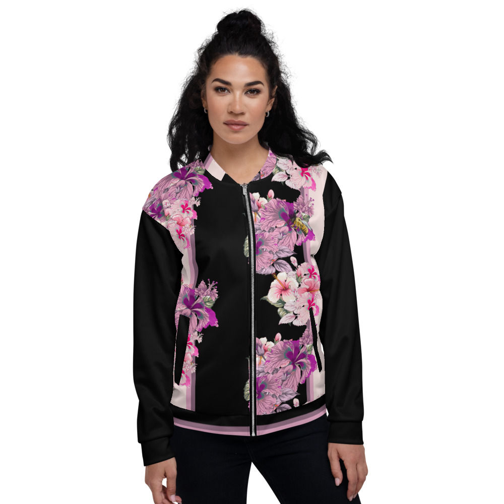 Hibiscus - Unisex Bomber Jacket