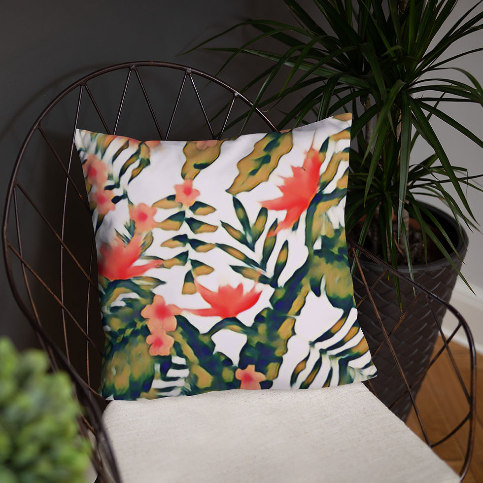 Thumbnail: "Peachy Palms" - Basic Pillow