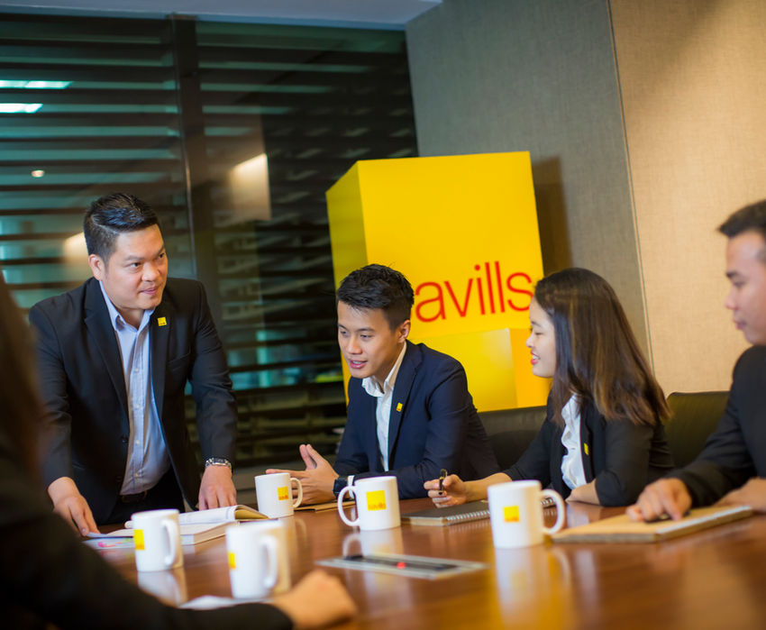 A man talking during meeting