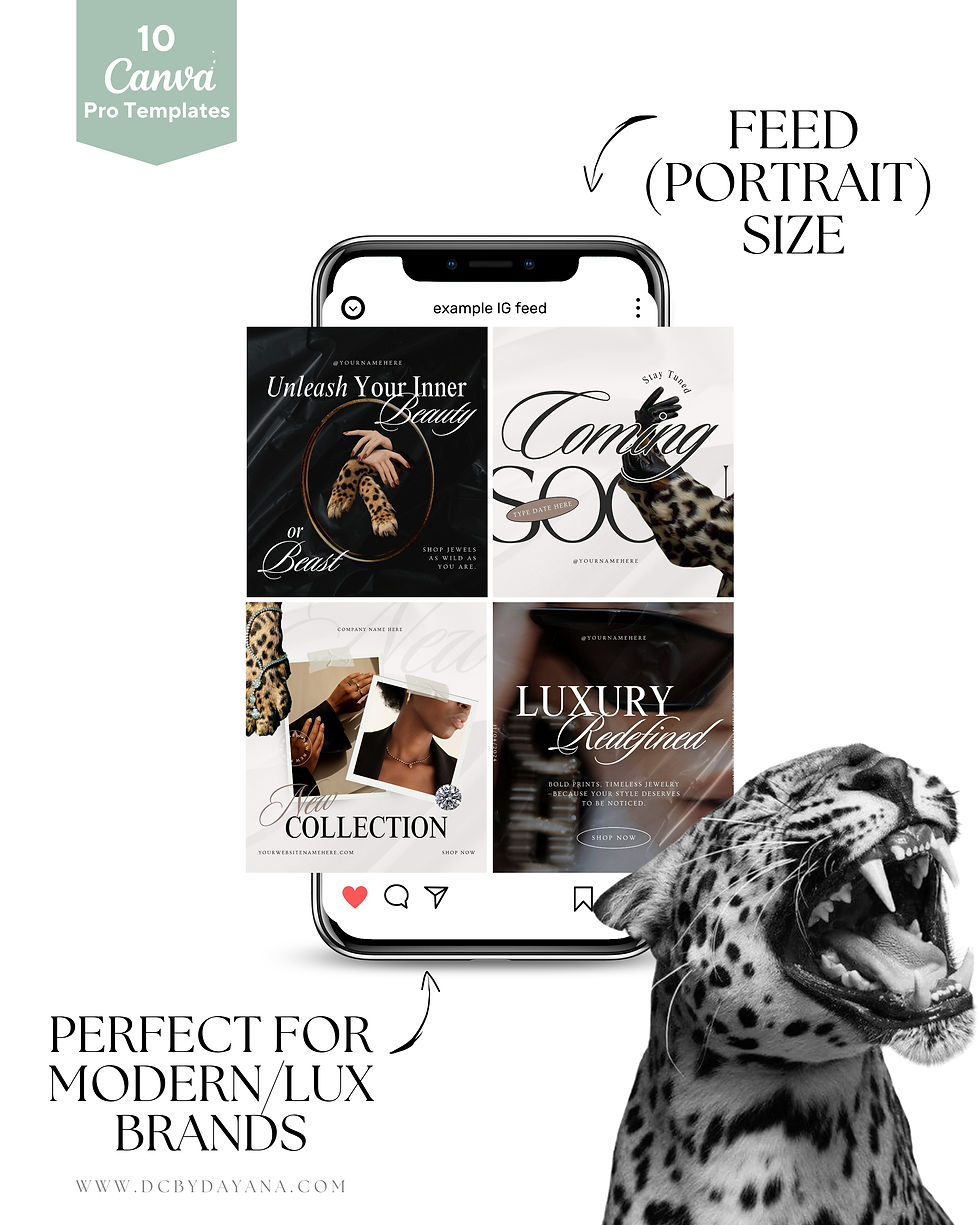Thumbnail: IG (Feed) Templates Leopard Print Edition