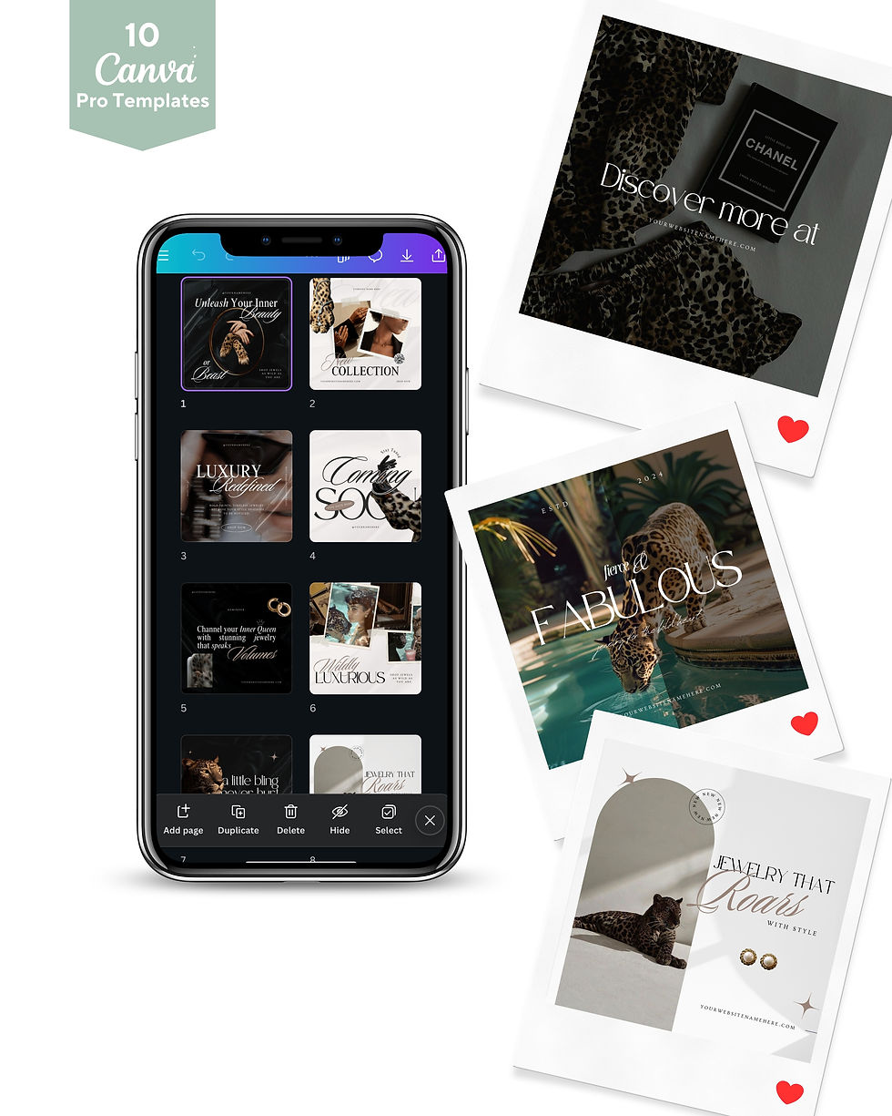 Thumbnail: IG (Feed) Templates Leopard Print Edition