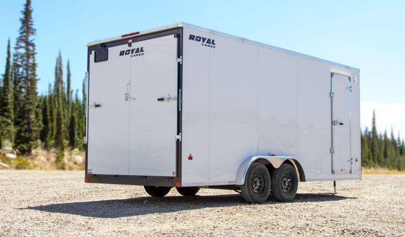 Thumbnail: 7.5 x 18 enclosed trailer   white