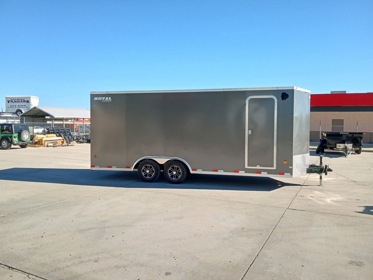 8X22 ENCLOSED CARHAULER CHARCOAL