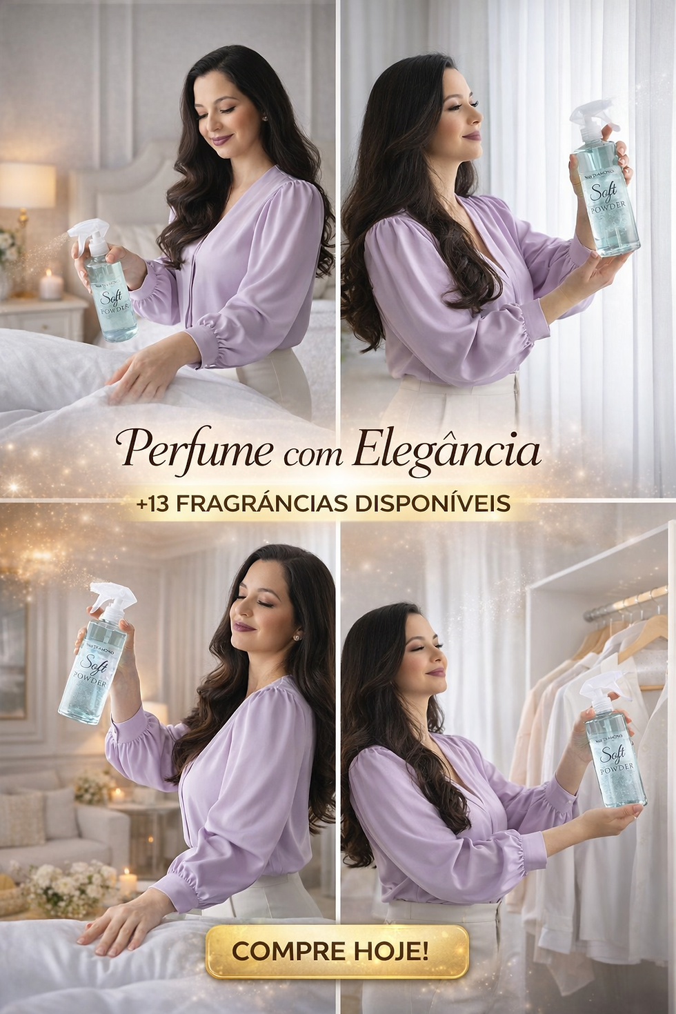 Miniatura: Água Perfumada Premium para Tecidos  (Aroma Luxo)N&V Diamond