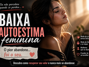Mulher com expressão triste representando a baixa autoestima feminina e o processo de se valorizar e se reconstruir emocionalmente