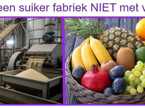Fruit is GEEN suiker. Suiker is een afvalstof en GEEN voedingstof. Hoe wordt suiker gemaakt?