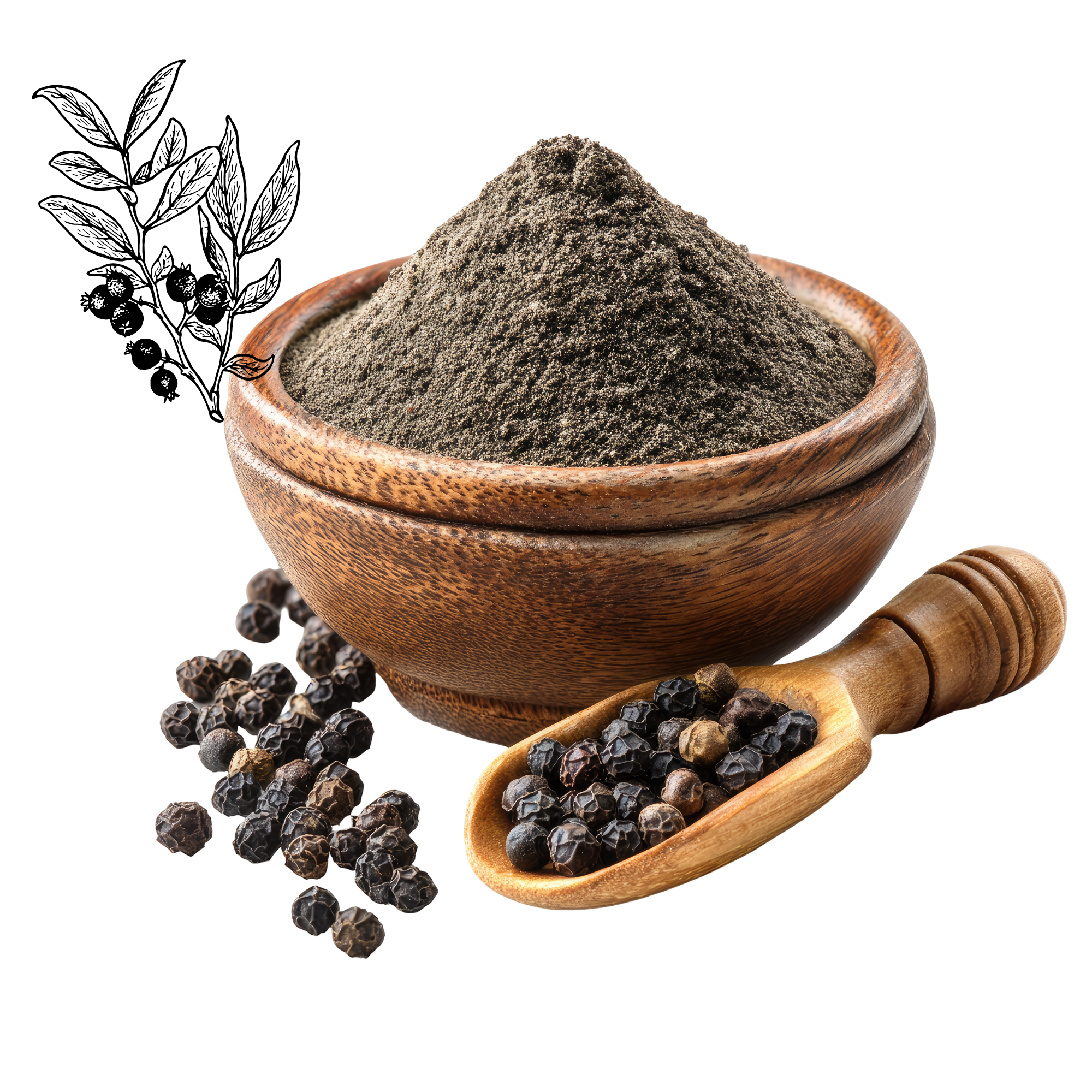 Zwarte peper poeder (20gr)