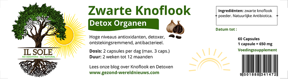 Thumbnail: Knoflook zwart caps.