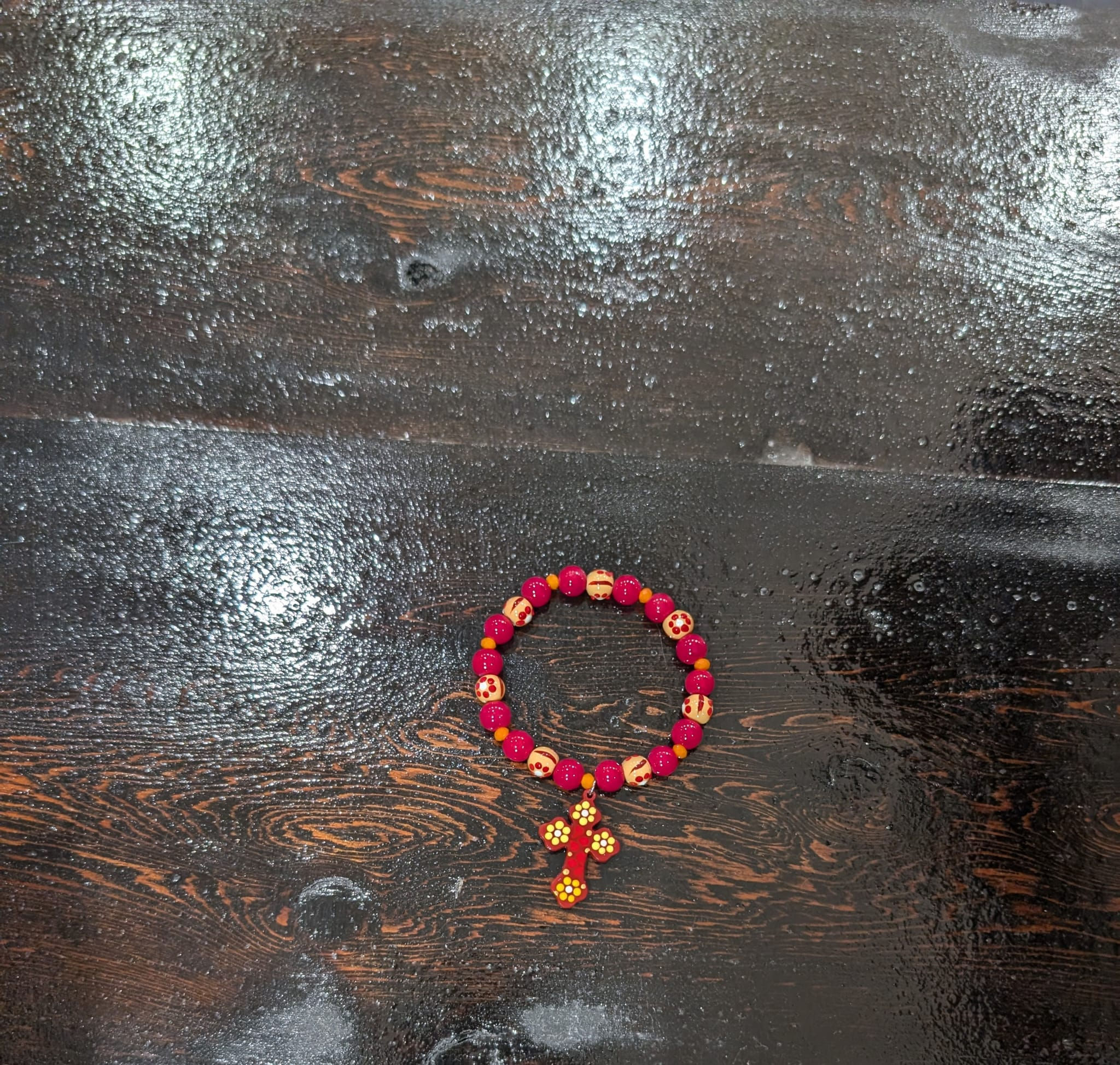 Pulcera de cristal y onix