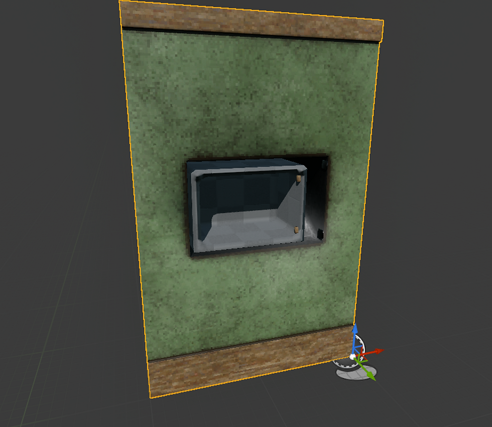 Wall safe - Partway textured