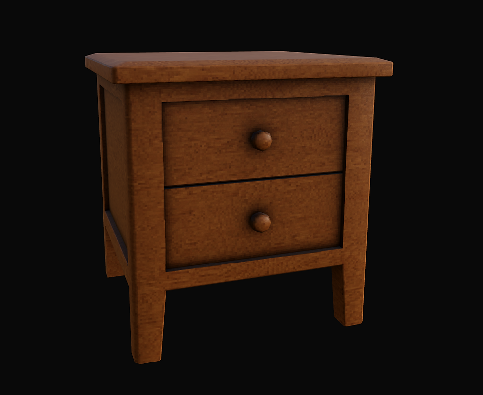 Textured nightstand