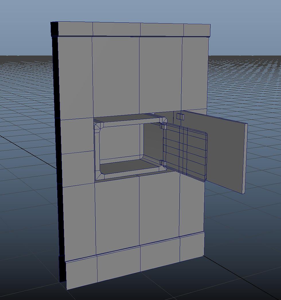 Wall safe - bare mesh