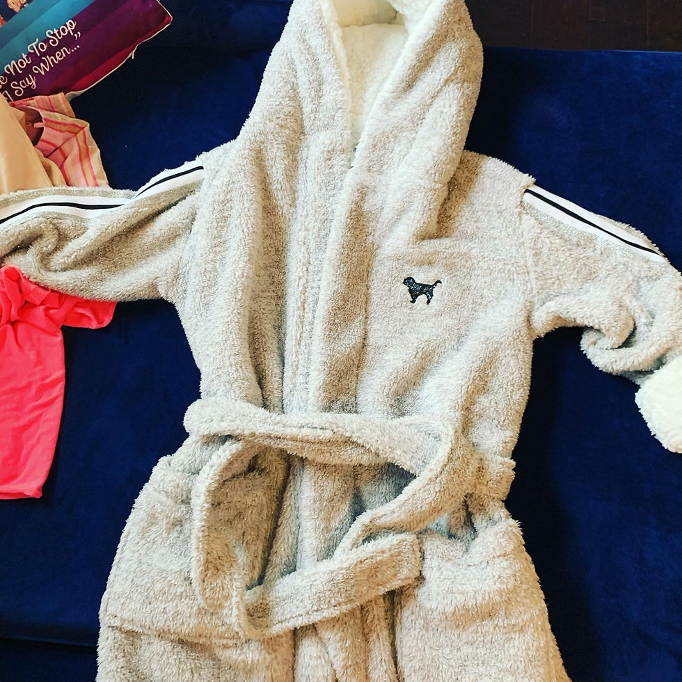 Thumbnail: Victoria’s Secret Robe & Pajama Lot XS Size: XS -Robe: EUC Gray Silver Fuzzy Rob