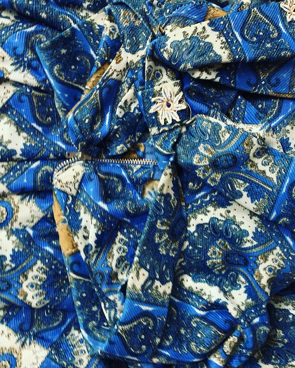 Thumbnail: RARE VINTAGE 1960’s DROP WAIST MOD DRESS Size: 8/10 Chest: 18 inches stretches t