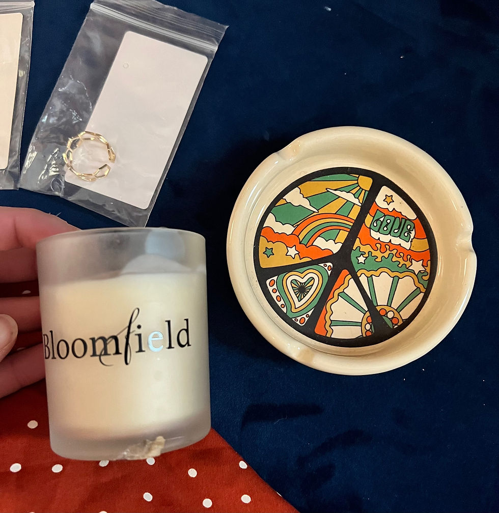 Thumbnail:  BOHO LOT NWT!  NWT EARTHBOUND PEACE SIGN RING TRAY OR ASHTRAY  