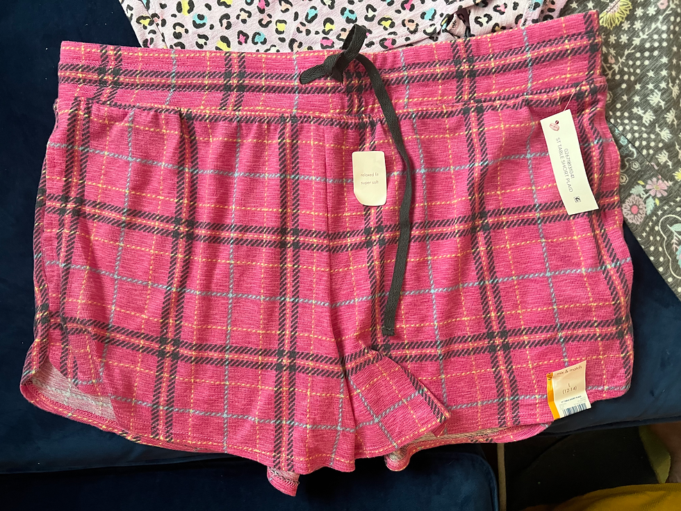 Thumbnail: 🔥NWT LOUNGE SLEEP SHORTS LOT OF 3 SOFTEST SHORTS EVER Size LARGE 12-14 cheetah 