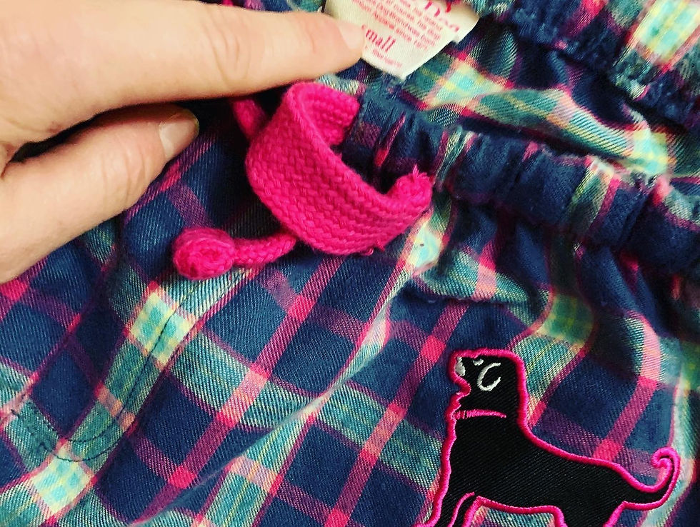 Thumbnail: HUGE Victoria’s Secret Gap Black Dog Pajama LOT: 7 items! Size: S/M -2 VS Therma