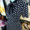 Thumbnail: NWT RETRO BOUTIQUE PIN-UP PILKA DOT COTTON BLACK & WHITE WEDNESDAY DRESS M  SIZE