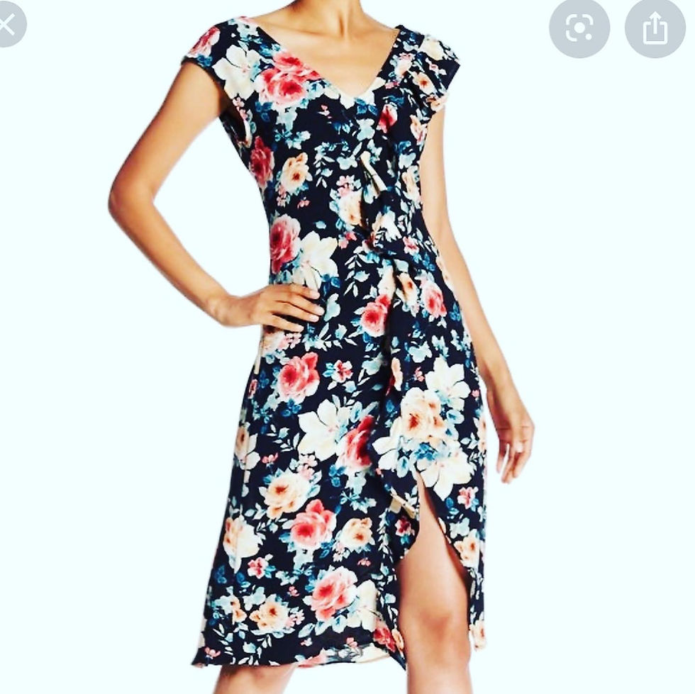 Thumbnail: NWT Spirit of Grace Floral Ruffle Dress Size: Medium (runs a little big) Retail: