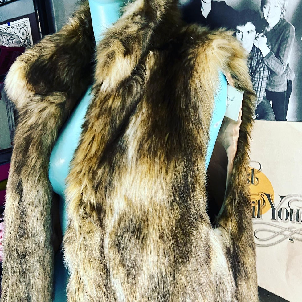 Thumbnail: NWT UNIVERSAL THREAD FAUX FUR VEST JACKET  Size: OS Chest: closed: 20 inches (wo